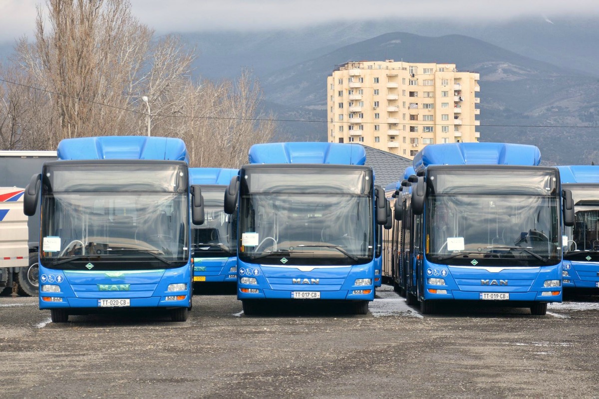 Tbilisi, MAN A21 Lion's City NL313 CNG # TT-020-CB; Tbilisi, MAN A21 Lion's City NL313 CNG # TT-017-CB; Tbilisi, MAN A21 Lion's City NL313 CNG # TT-019-CB; Tbilisi — New Buses for Tbilisi
