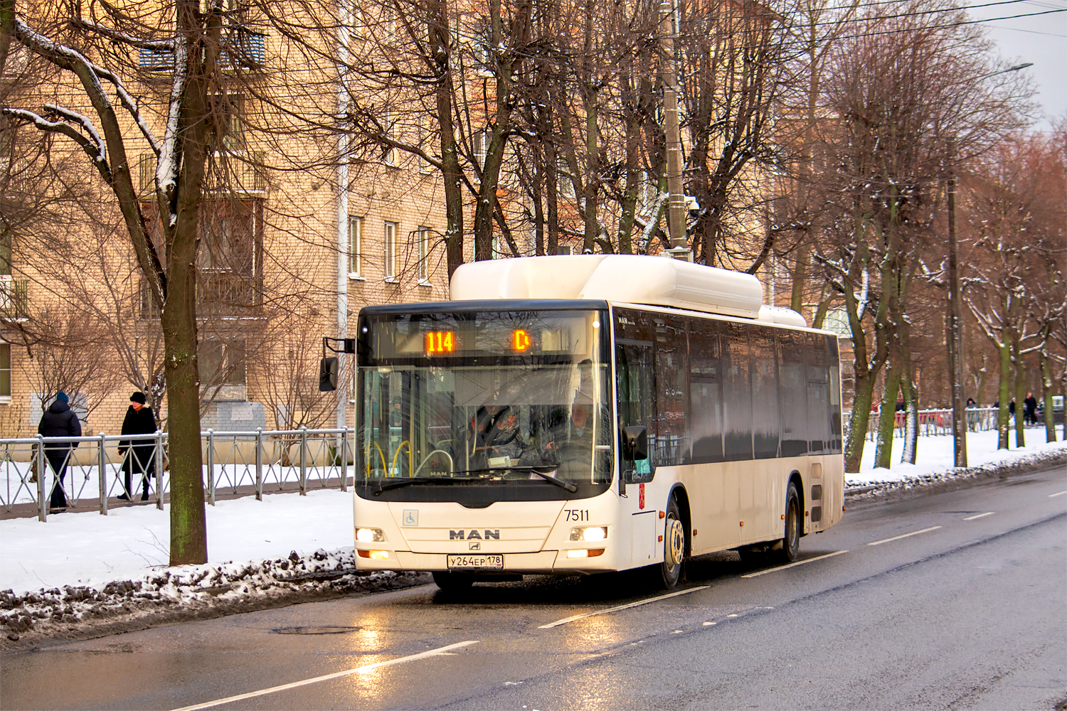 Saint Petersburg, MAN A21 Lion's City NL313 CNG # 7511