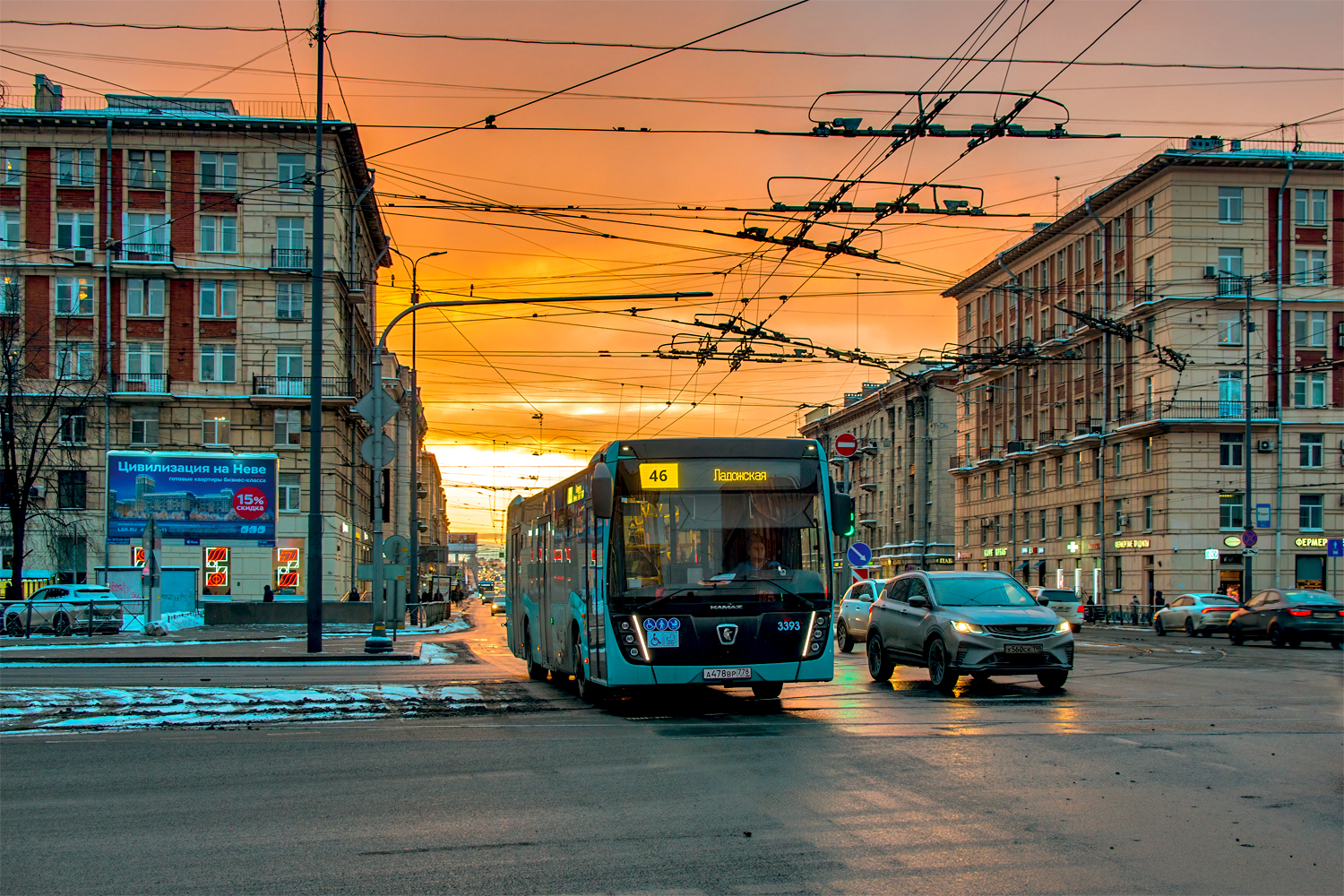 Saint Petersburg, NefAZ-5299-40-52 # 3393