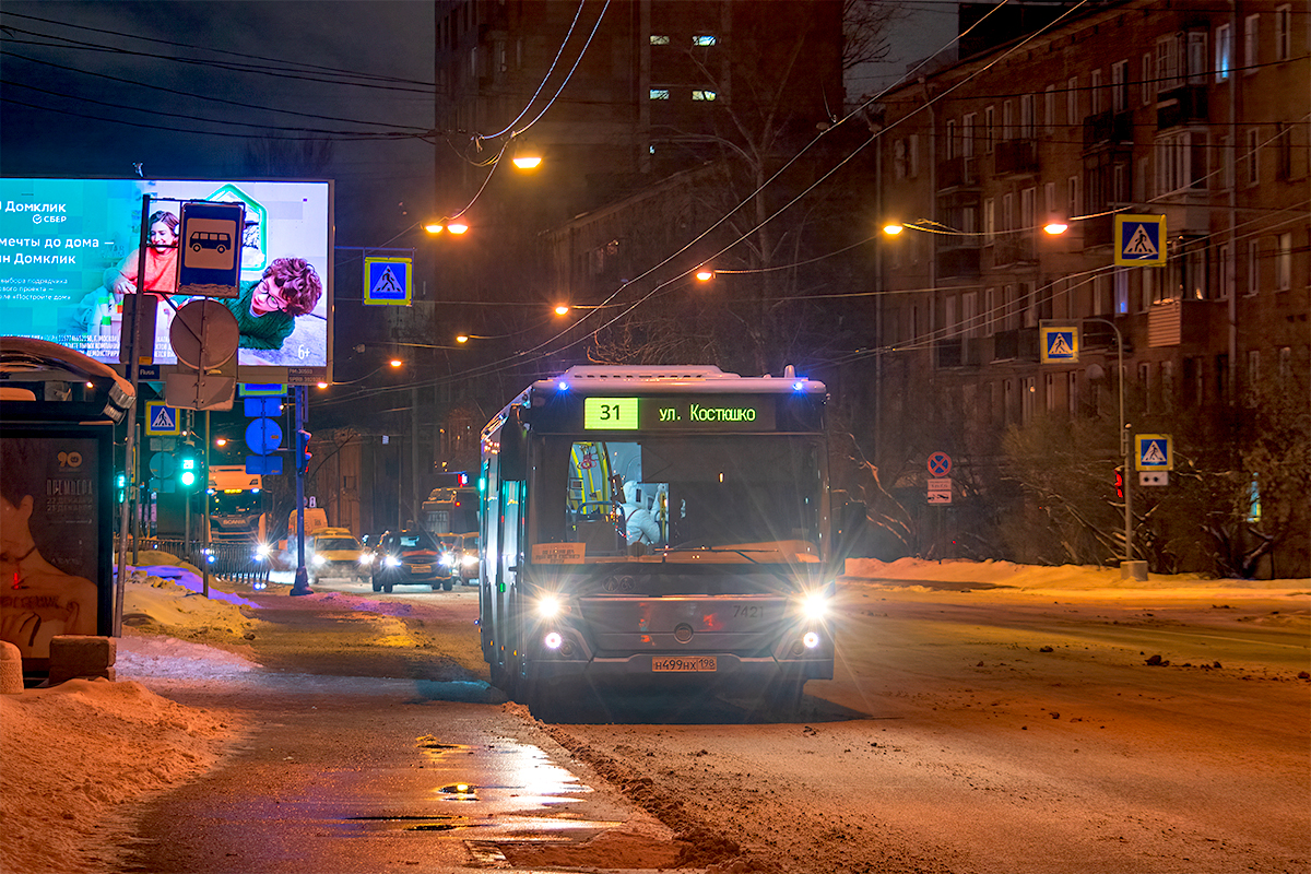 Saint Petersburg, LiAZ-5292.65 # 7421