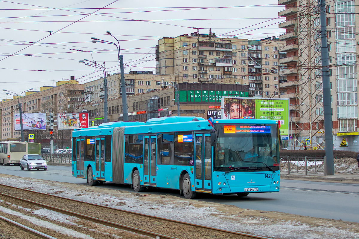 Saint Petersburg, MAZ-216.066 № 1421