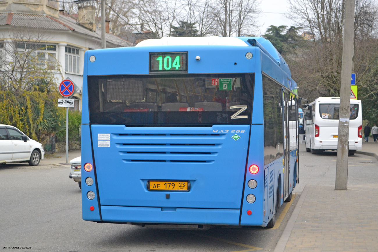 Sochi, MAZ-206.948 # АЕ 179 23