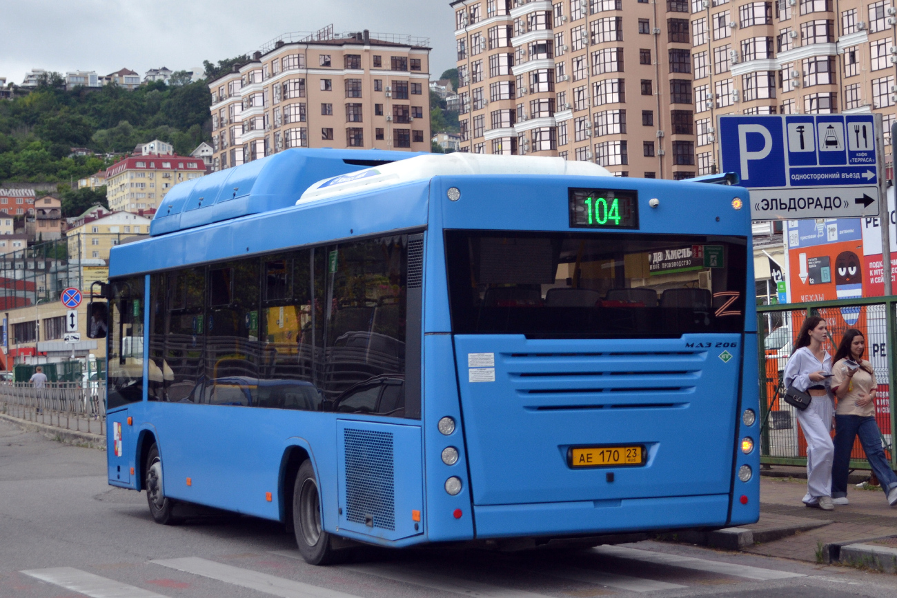 Sochi, MAZ-206.948 # АЕ 170 23