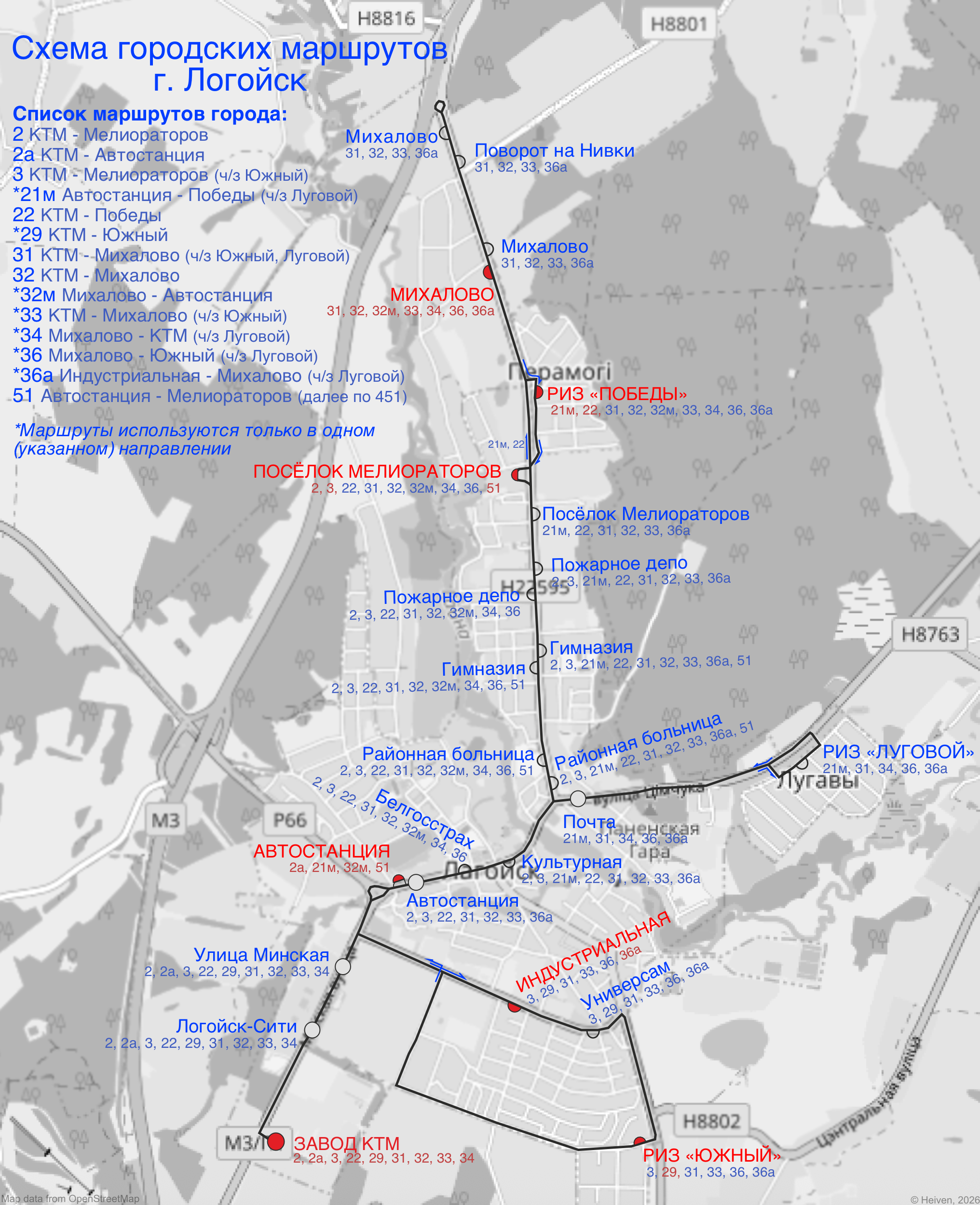 Lagojsk — Maps