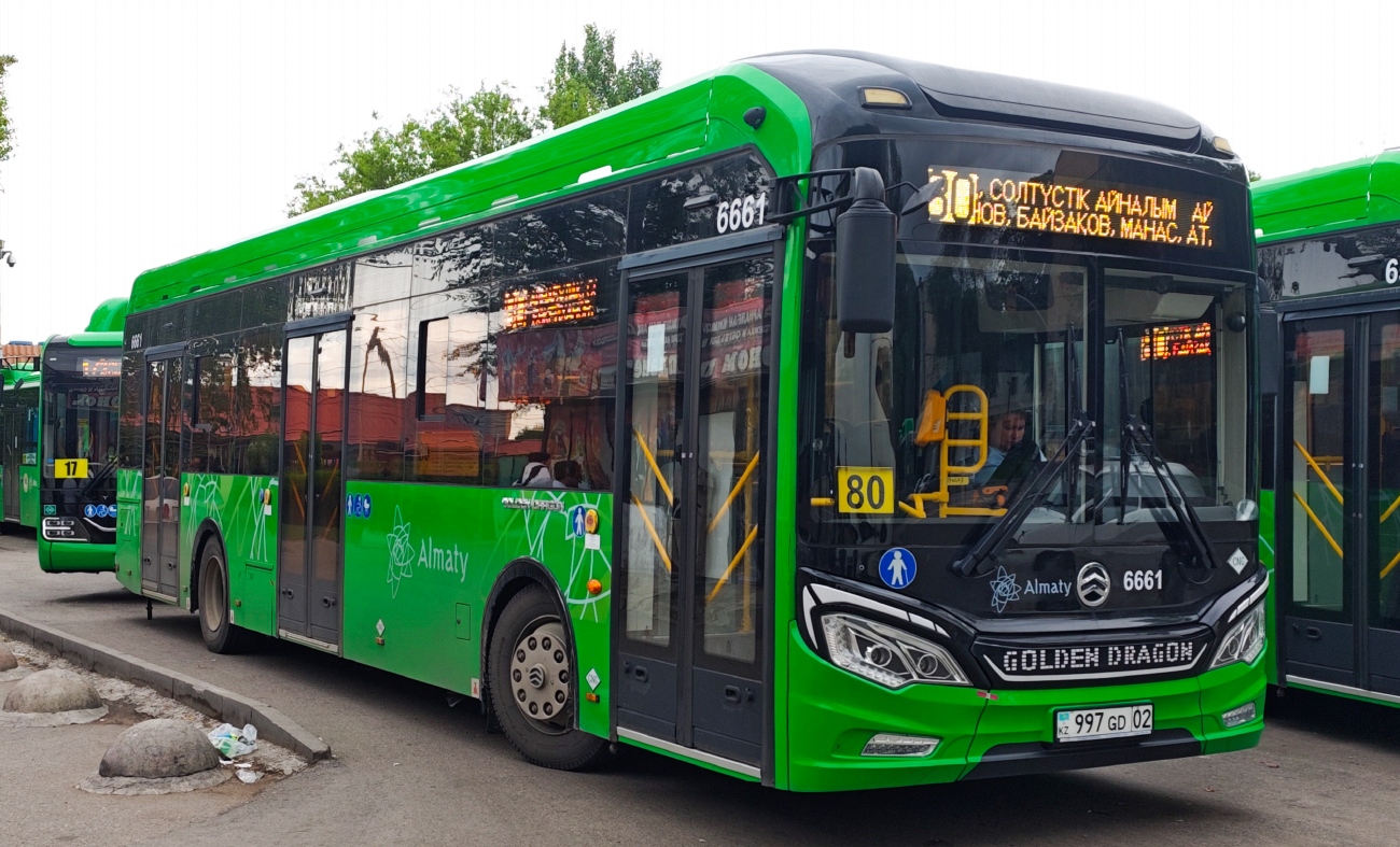 Almaty, Golden Dragon XML6125CN (Hyundai Trans Auto) # 6661