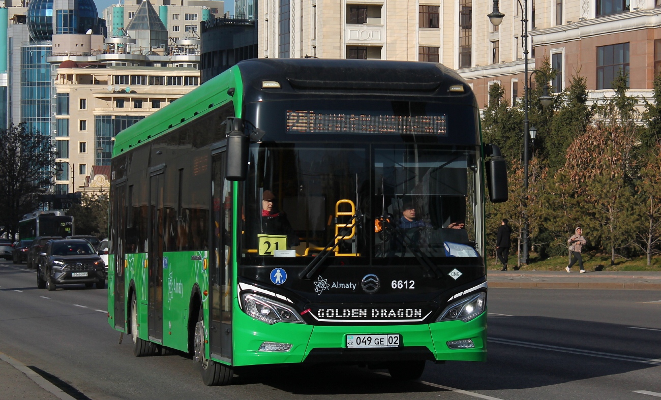 Almaty, Golden Dragon XML6125CN (Hyundai Trans Auto) # 6612