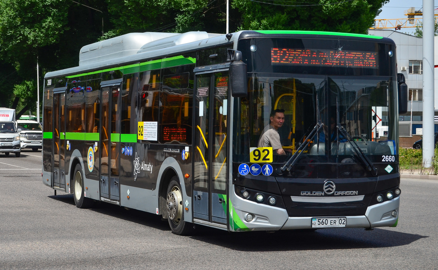 Almaty, Golden Dragon XML6125CN (Hyundai Trans Auto) # 2660