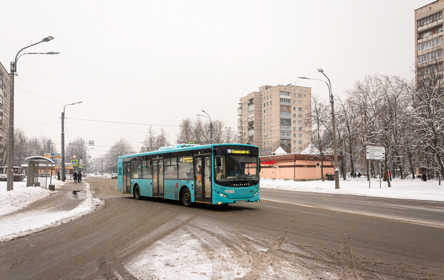 Saint Petersburg, Volgabus-5270.G2 (LNG) # 6201