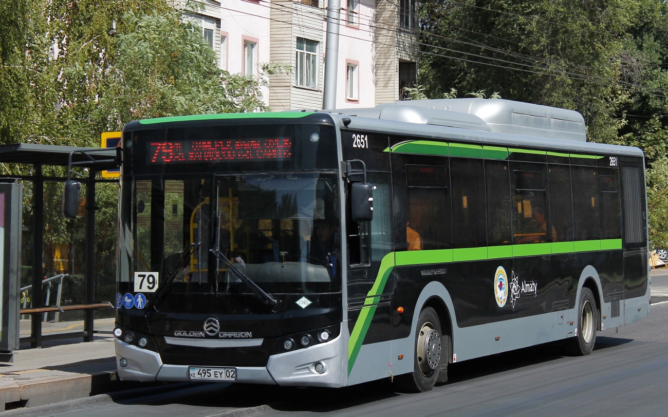 Almaty, Golden Dragon XML6125CN (Hyundai Trans Auto) # 2651