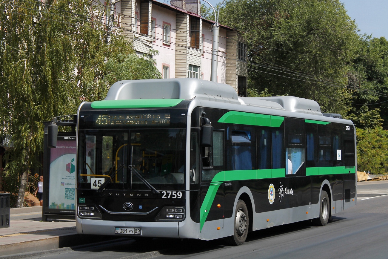 Almaty, Yutong ZK6126HG (QazTehna) # 2759