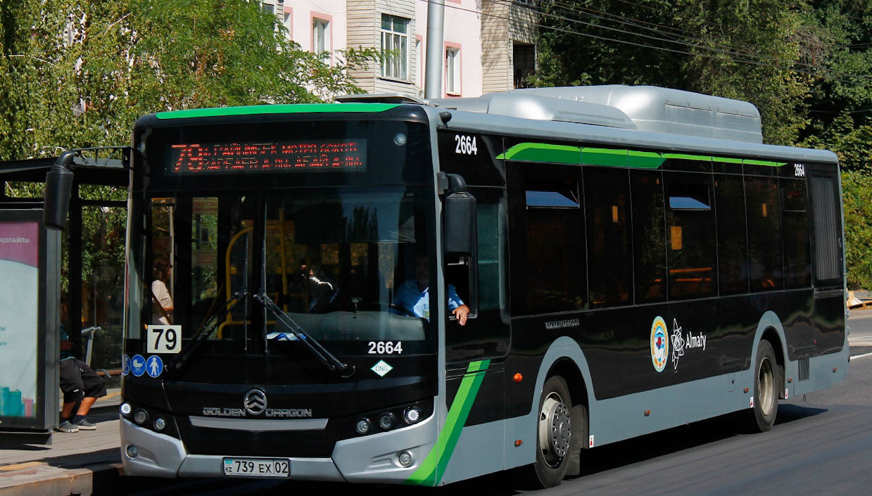 Almaty, Golden Dragon XML6125CN (Hyundai Trans Auto) # 2664