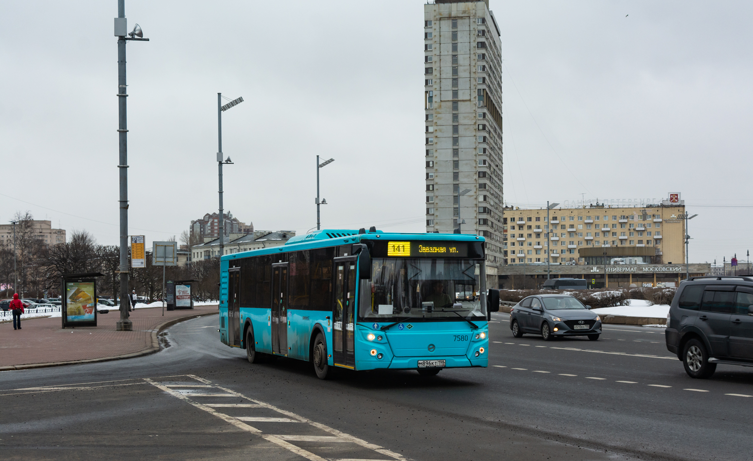 Saint Petersburg, LiAZ-5292.67 (LNG) # 7580