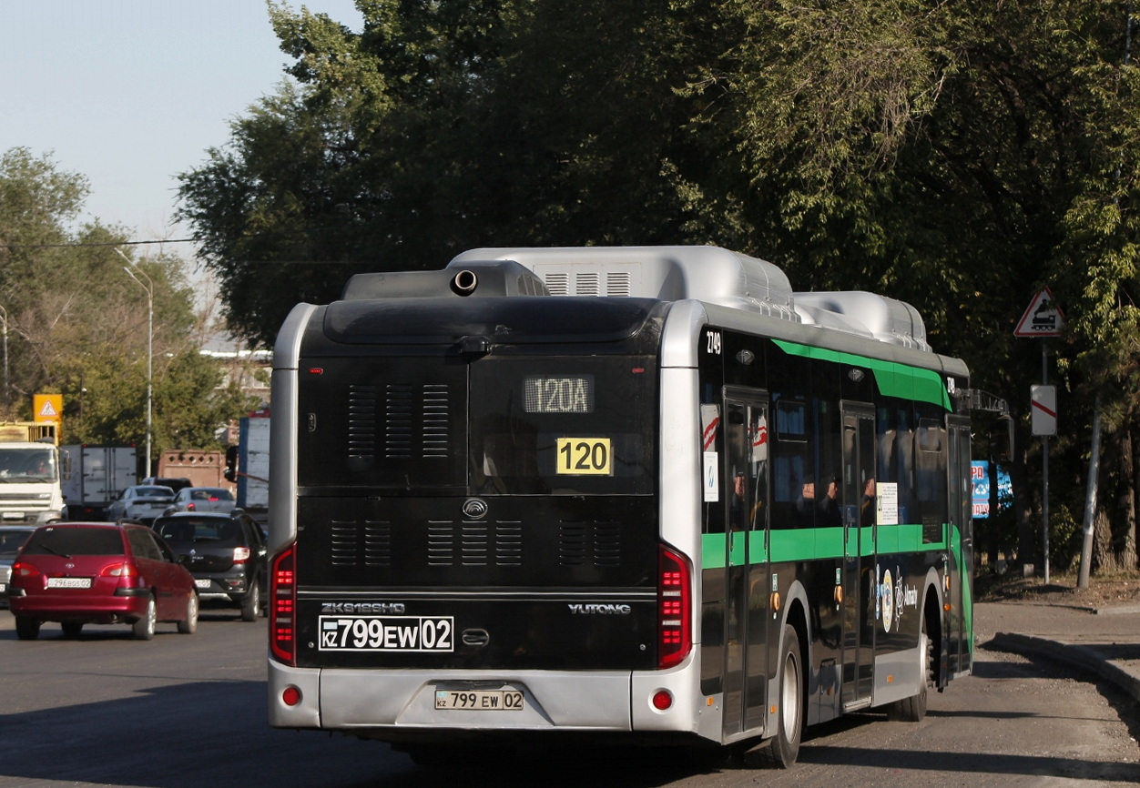 Almaty, Yutong ZK6126HG (QazTehna) # 2749