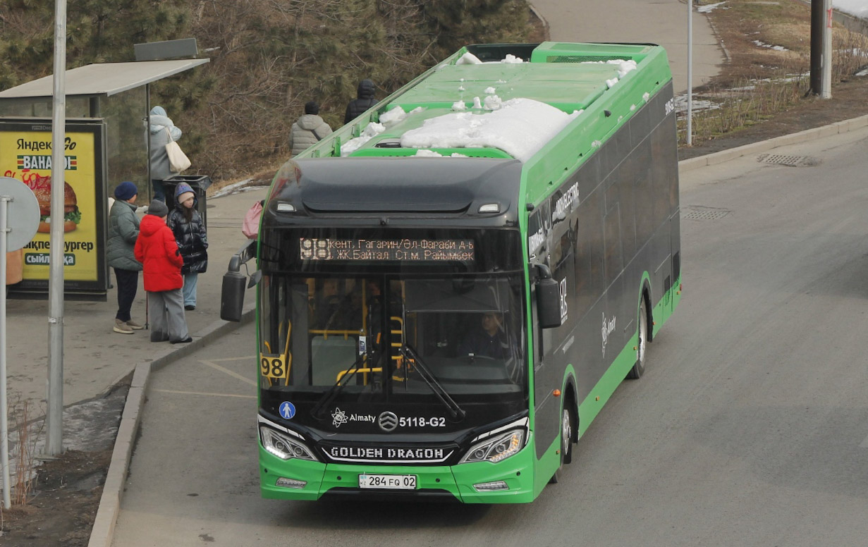Almaty, Golden Dragon XML6125CE (Hyundai Trans Auto) # 5118-G2