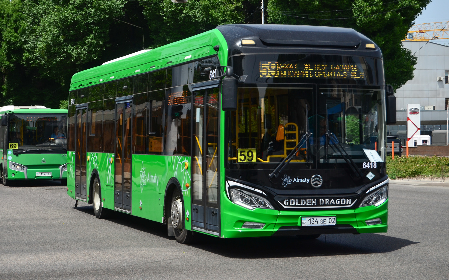 Almaty, Golden Dragon XML6125CN (Hyundai Trans Auto) # 6418