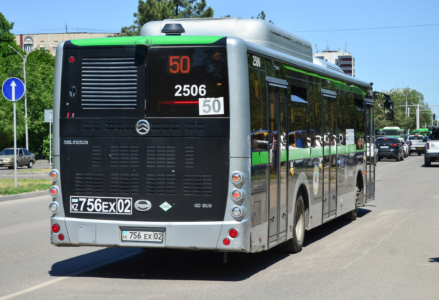 Almaty, Golden Dragon XML6125CN (Hyundai Trans Auto) # 2506