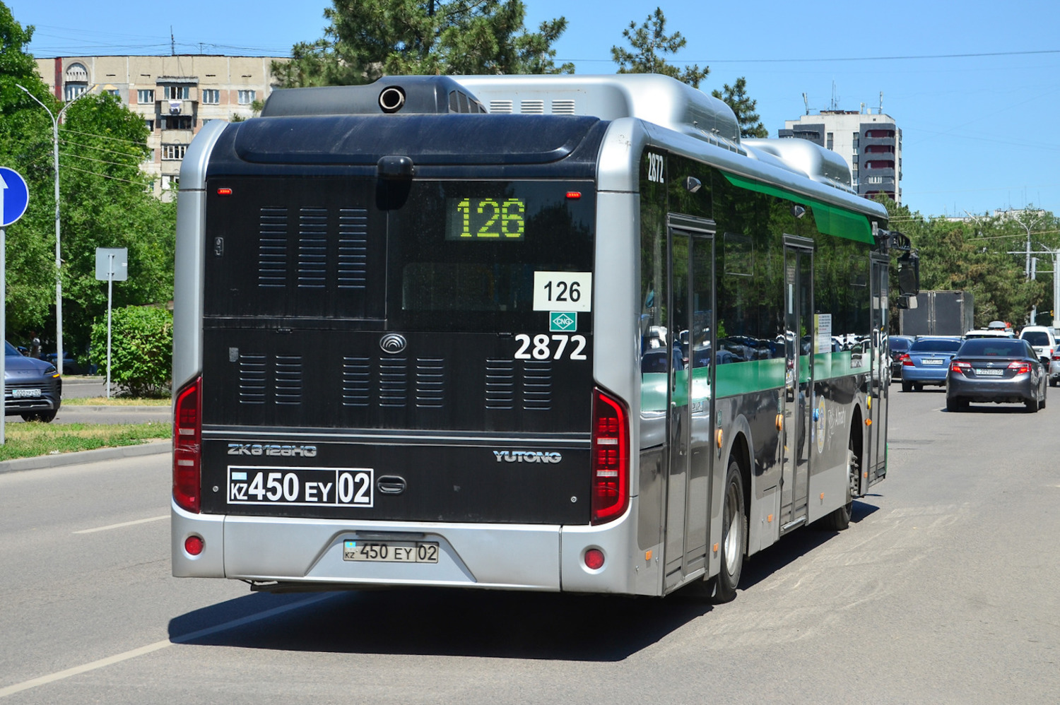 Almaty, Yutong ZK6126HG (QazTehna) # 2872