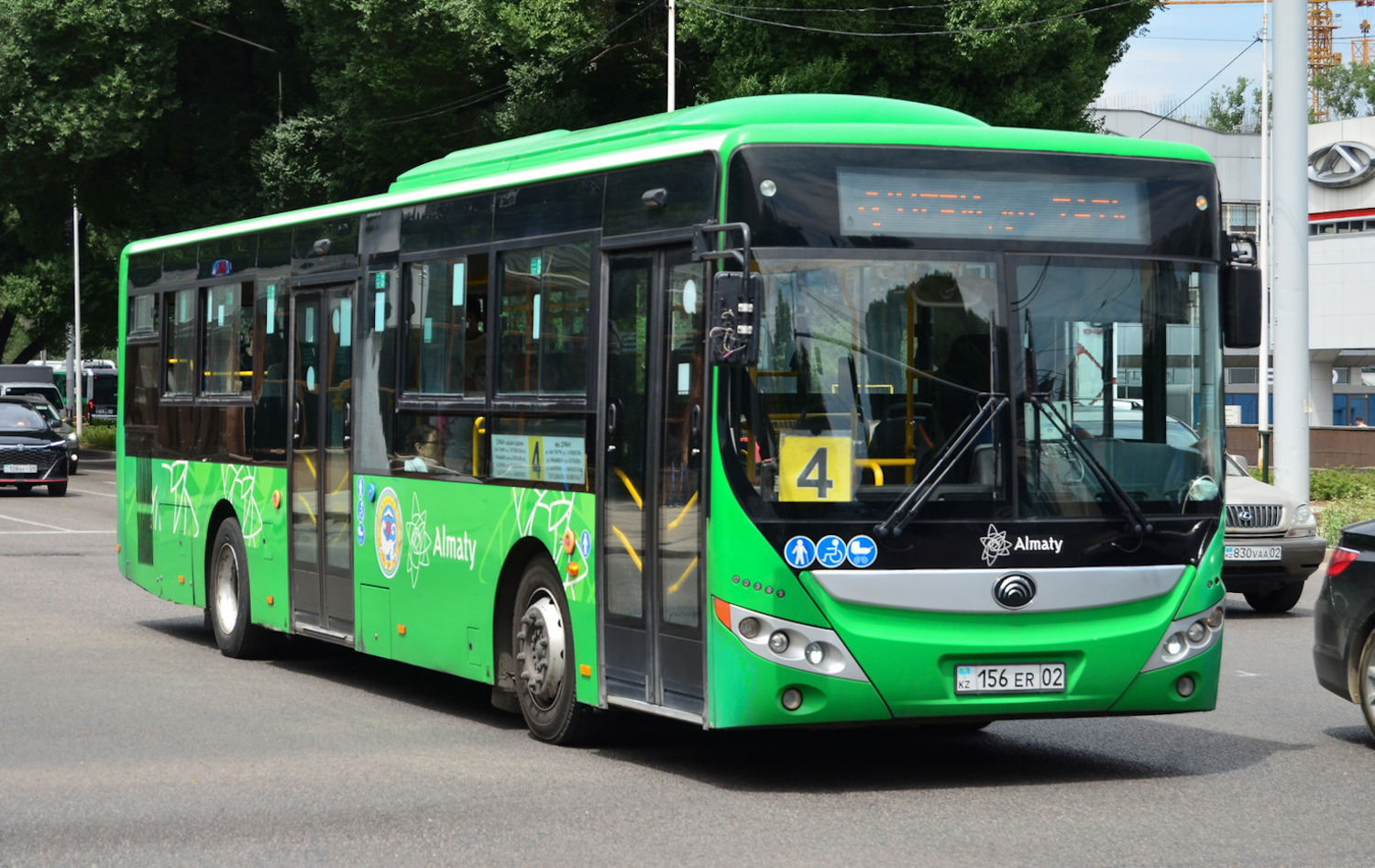 Almaty, Yutong ZK6118HGA (QazTehna) # 156 ER 02