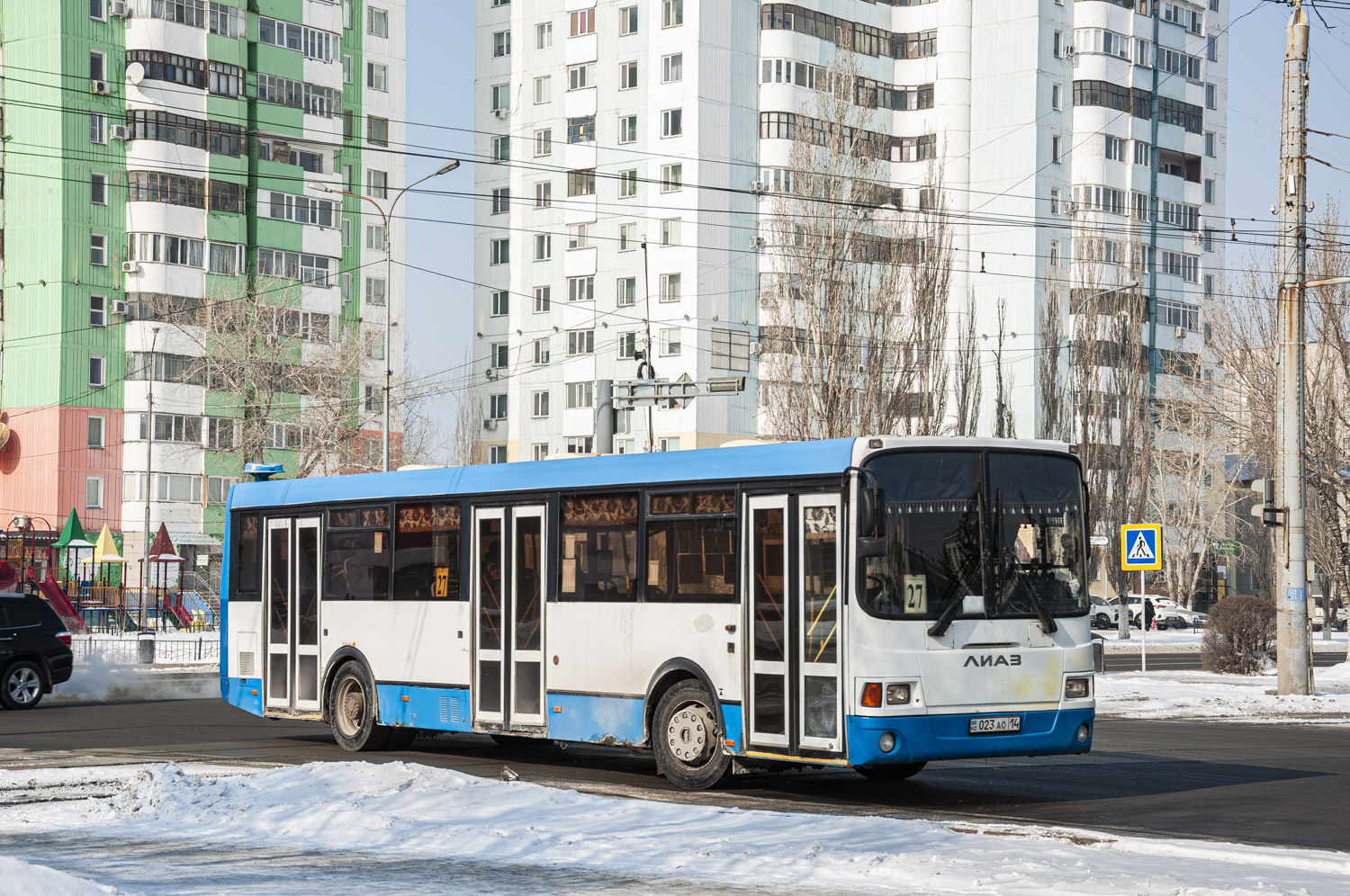 Pavlodar, LiAZ-5293.60 # 023 AO 14