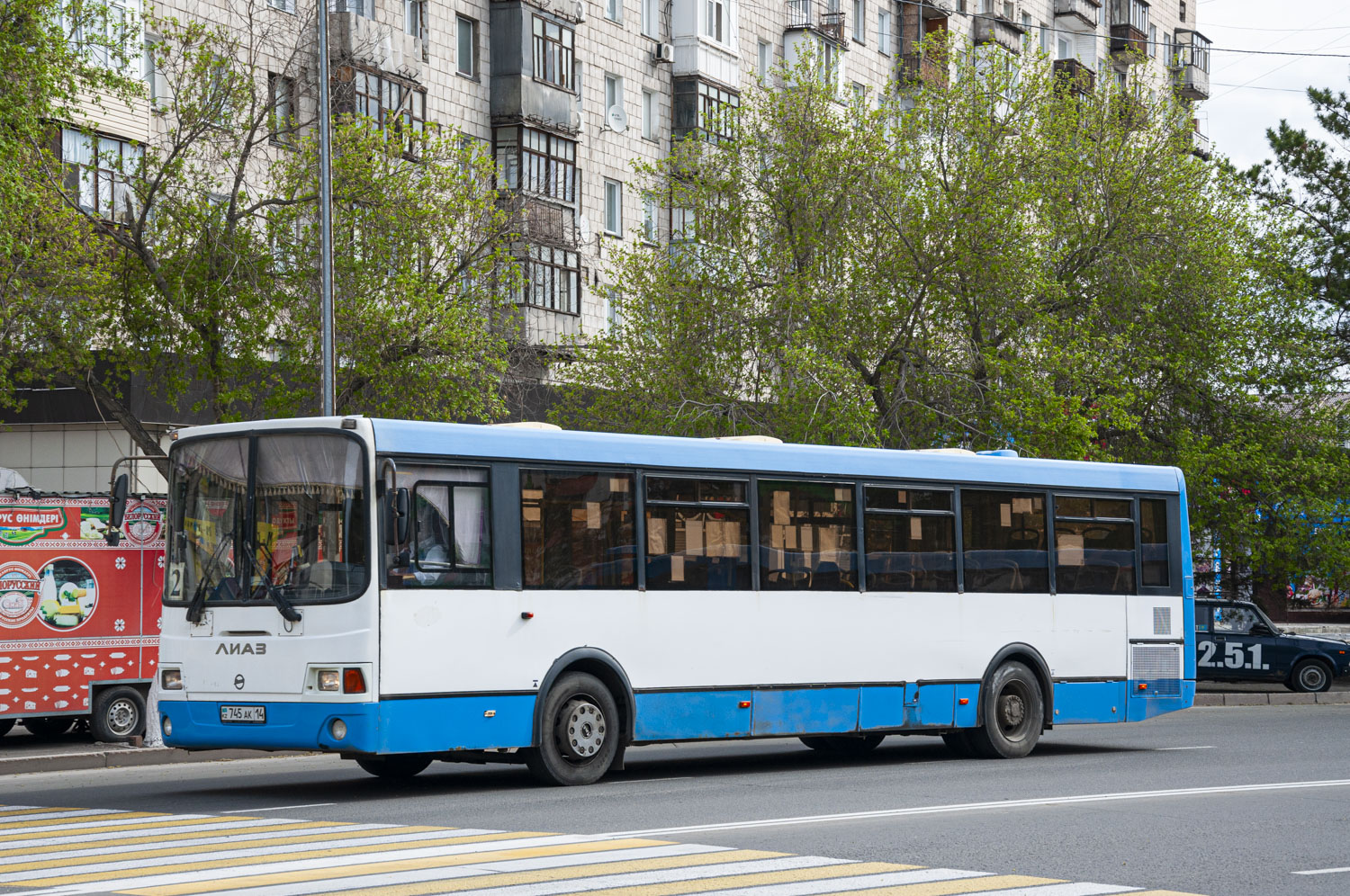 Pavlodar, LiAZ-5293.60 # 745 AK 14
