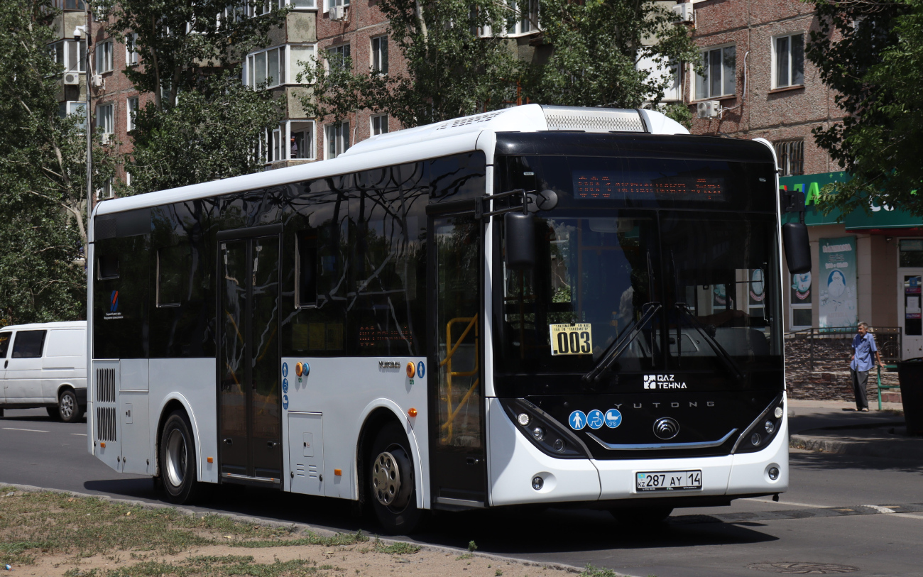 Pavlodar, Yutong ZK6890HGQ (QazTehna) # 287 AY 14