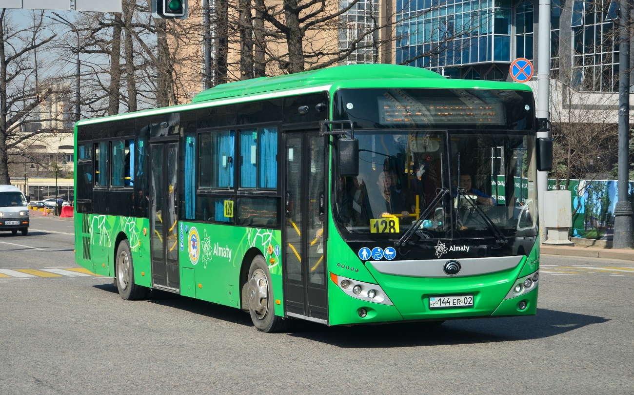Almaty, Yutong ZK6118HGA (QazTehna) # 144 ER 02