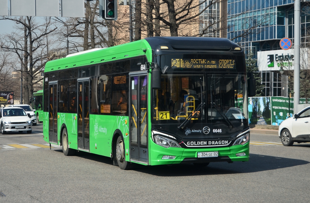 Almaty, Golden Dragon XML6125CN (Hyundai Trans Auto) # 6646