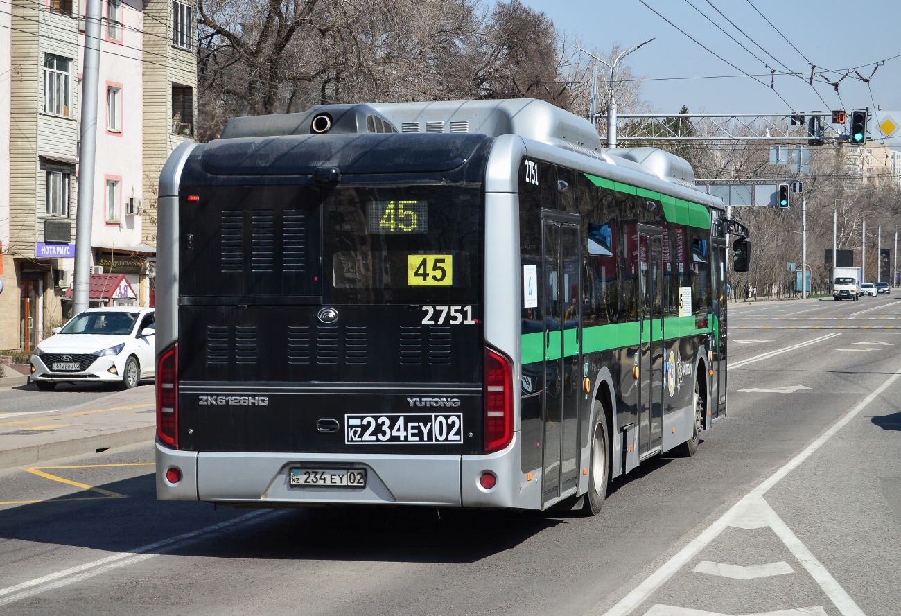 Almaty, Yutong ZK6126HG (QazTehna) # 2751