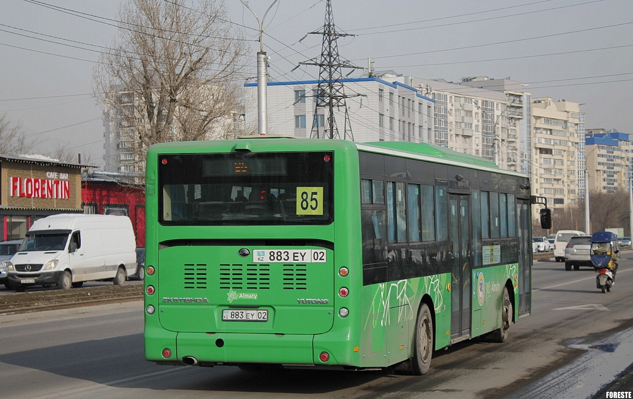 Almaty, Yutong ZK6118HGA (QazTehna) # 883 EY 02
