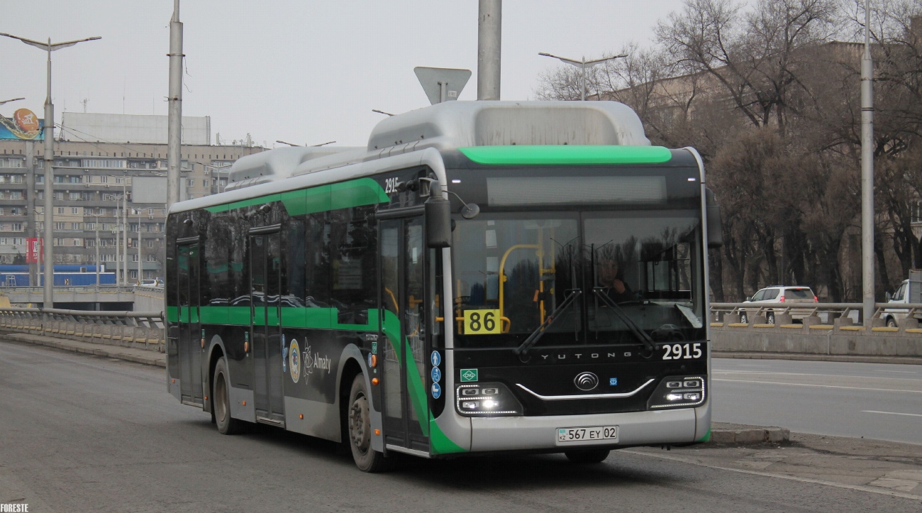 Almaty, Yutong ZK6126HG (QazTehna) # 2915