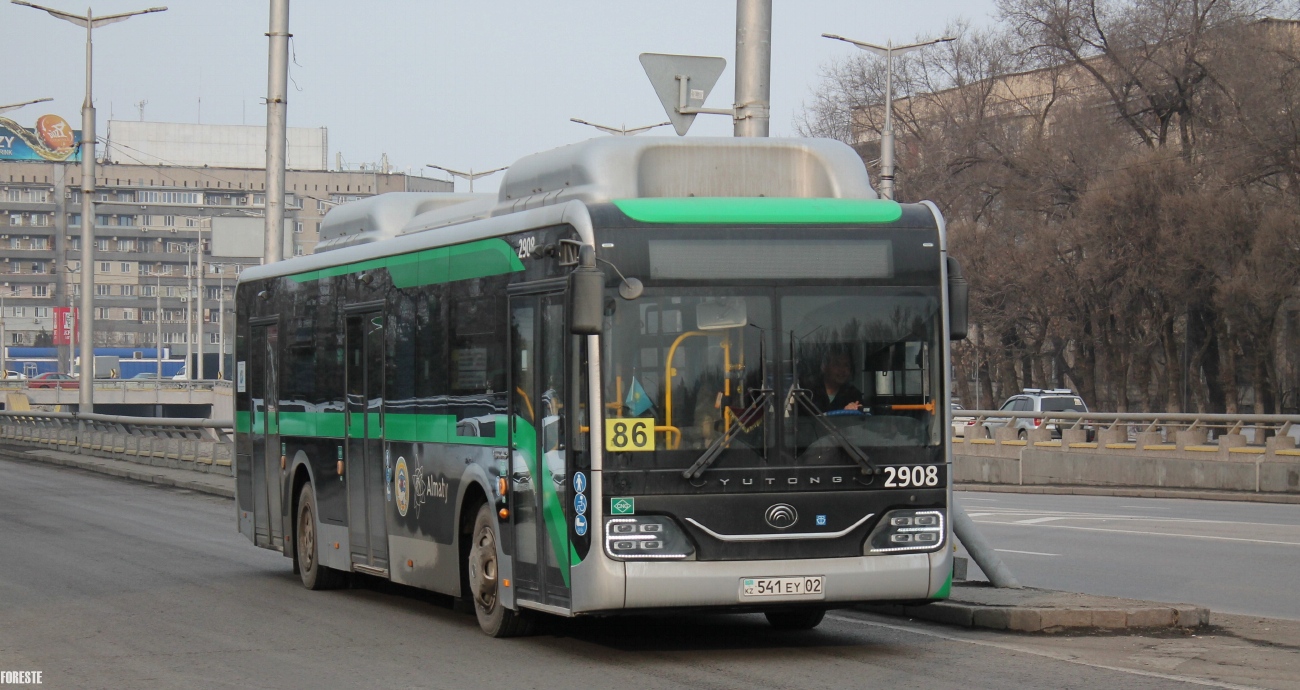 Almaty, Yutong ZK6126HG (QazTehna) # 2908