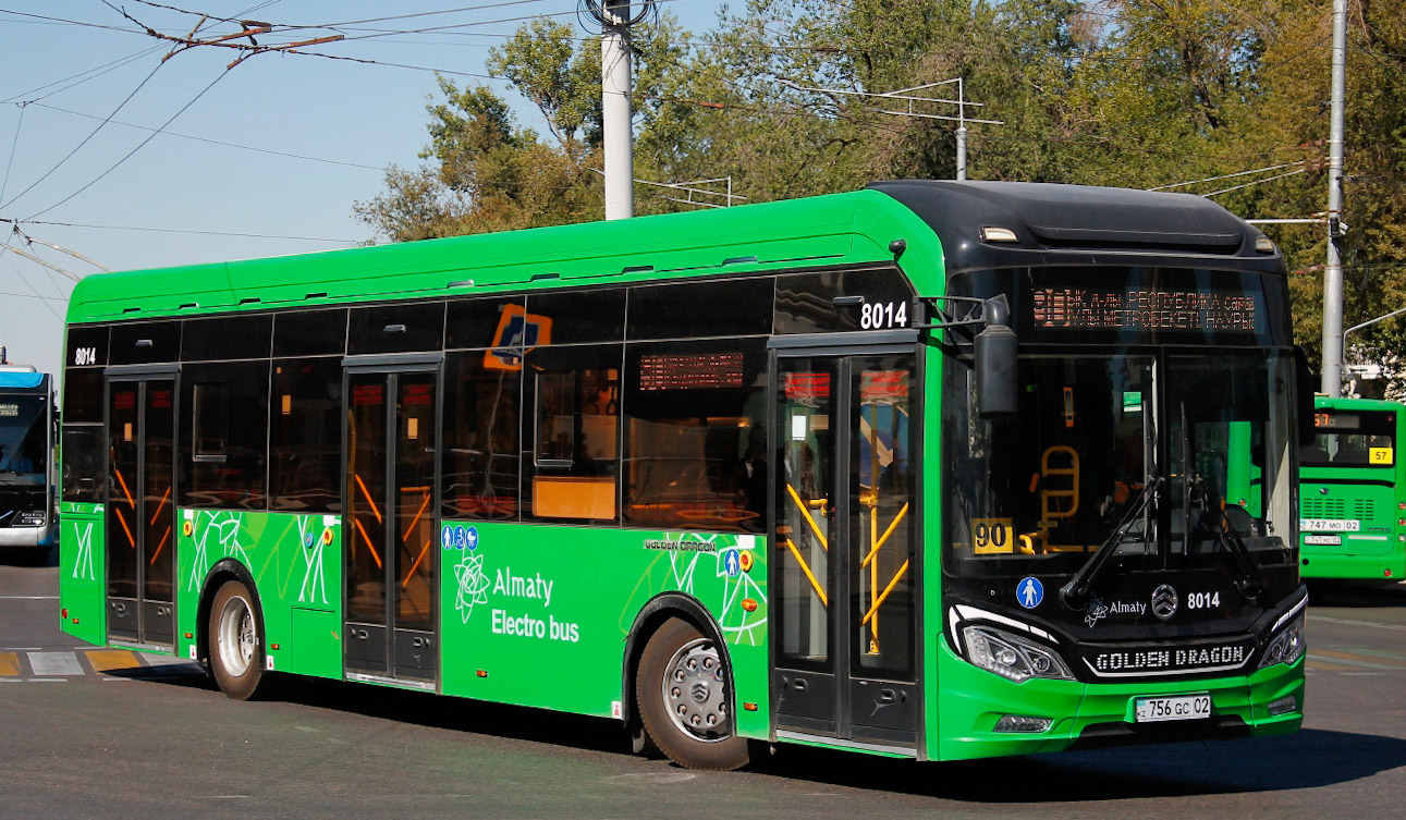 Almaty, Golden Dragon XML6125CE (Hyundai Trans Auto) # 8014