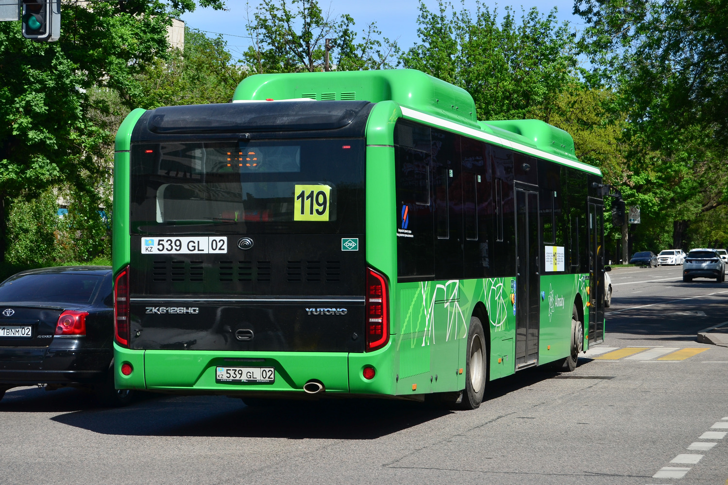 Almaty, Yutong ZK6126HG (QazTehna) # 539 GL 02