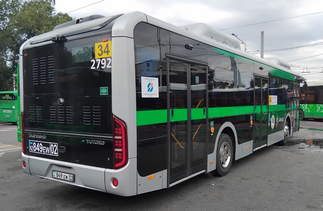 Almaty, Yutong ZK6126HG (QazTehna) # 2792