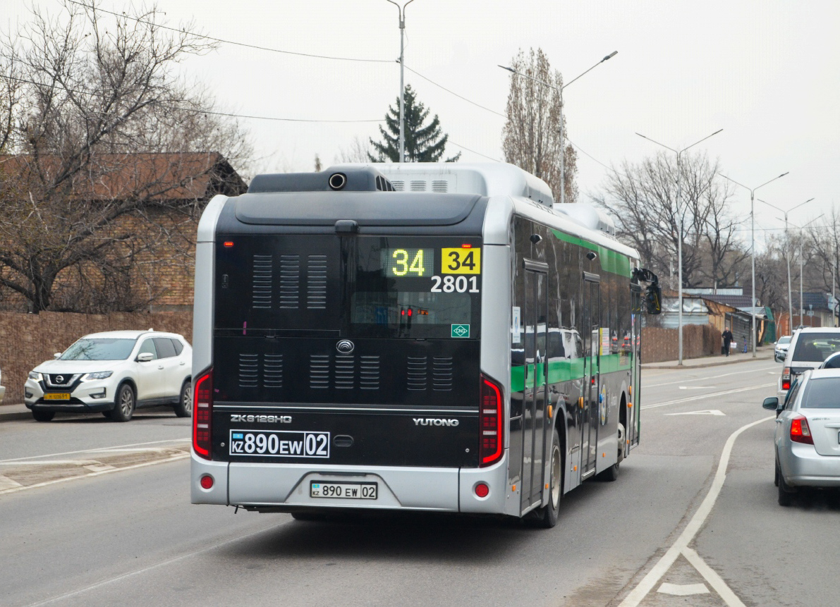 Almaty, Yutong ZK6126HG (QazTehna) # 2801