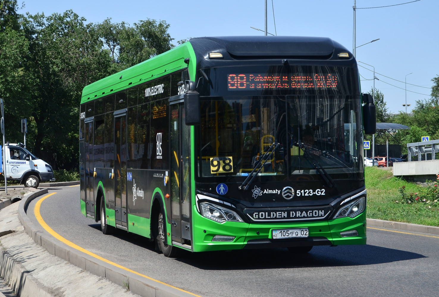 Almaty, Golden Dragon XML6125CE (Hyundai Trans Auto) # 5123-G2