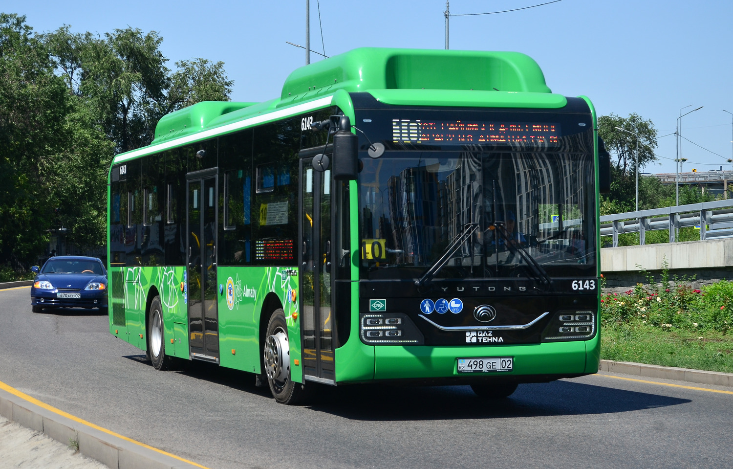 Almaty, Yutong ZK6116HG (QazTehna) # 6143