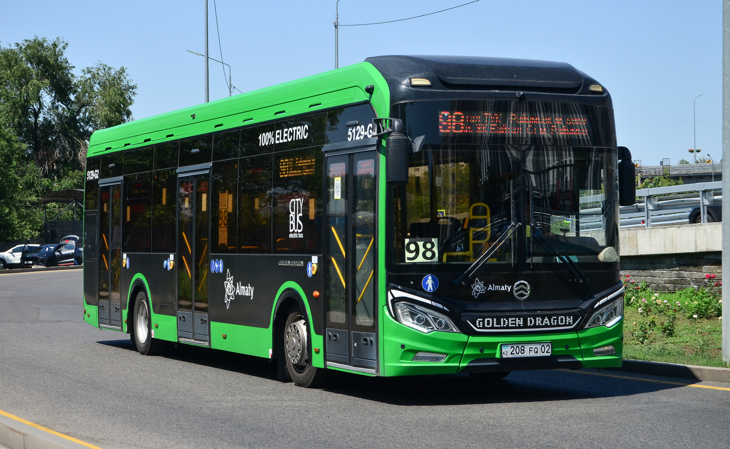 Almaty, Golden Dragon XML6125CE (Hyundai Trans Auto) # 5129-G2