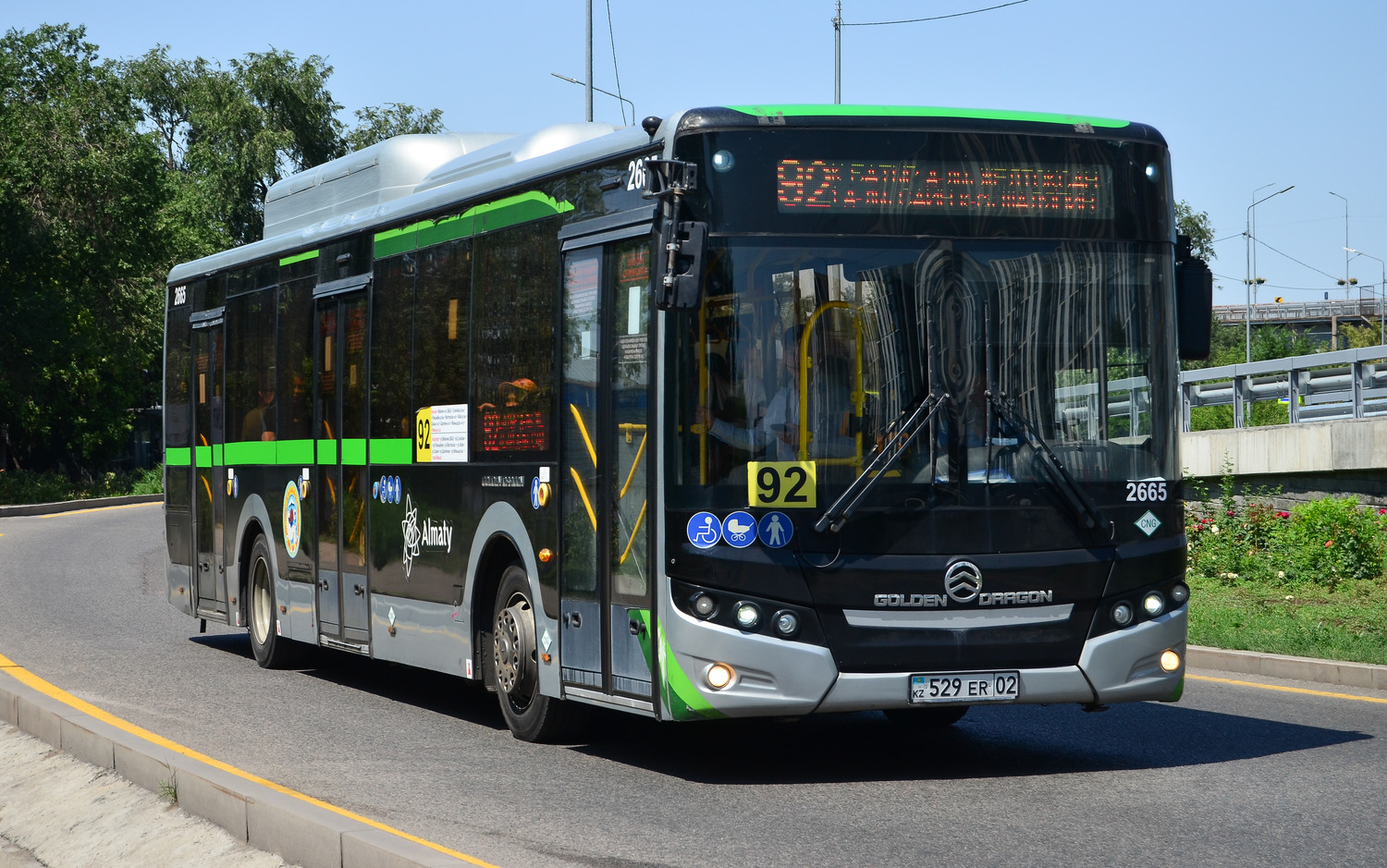Almaty, Golden Dragon XML6125CN (Hyundai Trans Auto) # 2665