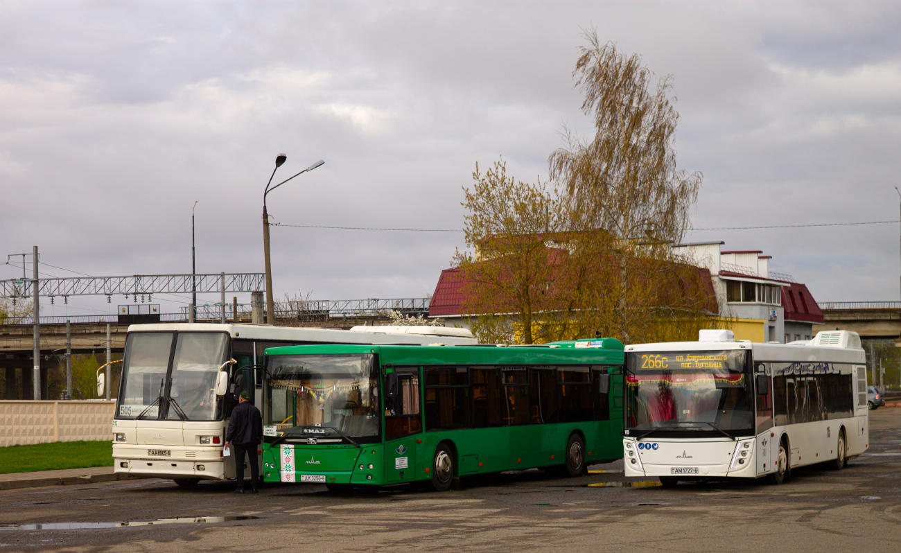 Magiliow, MAZ-152.062 # 2212; Babrujsk, MAZ-203.047 # 115; Kirawsk, MAZ-203.016 # АК 3250-6
