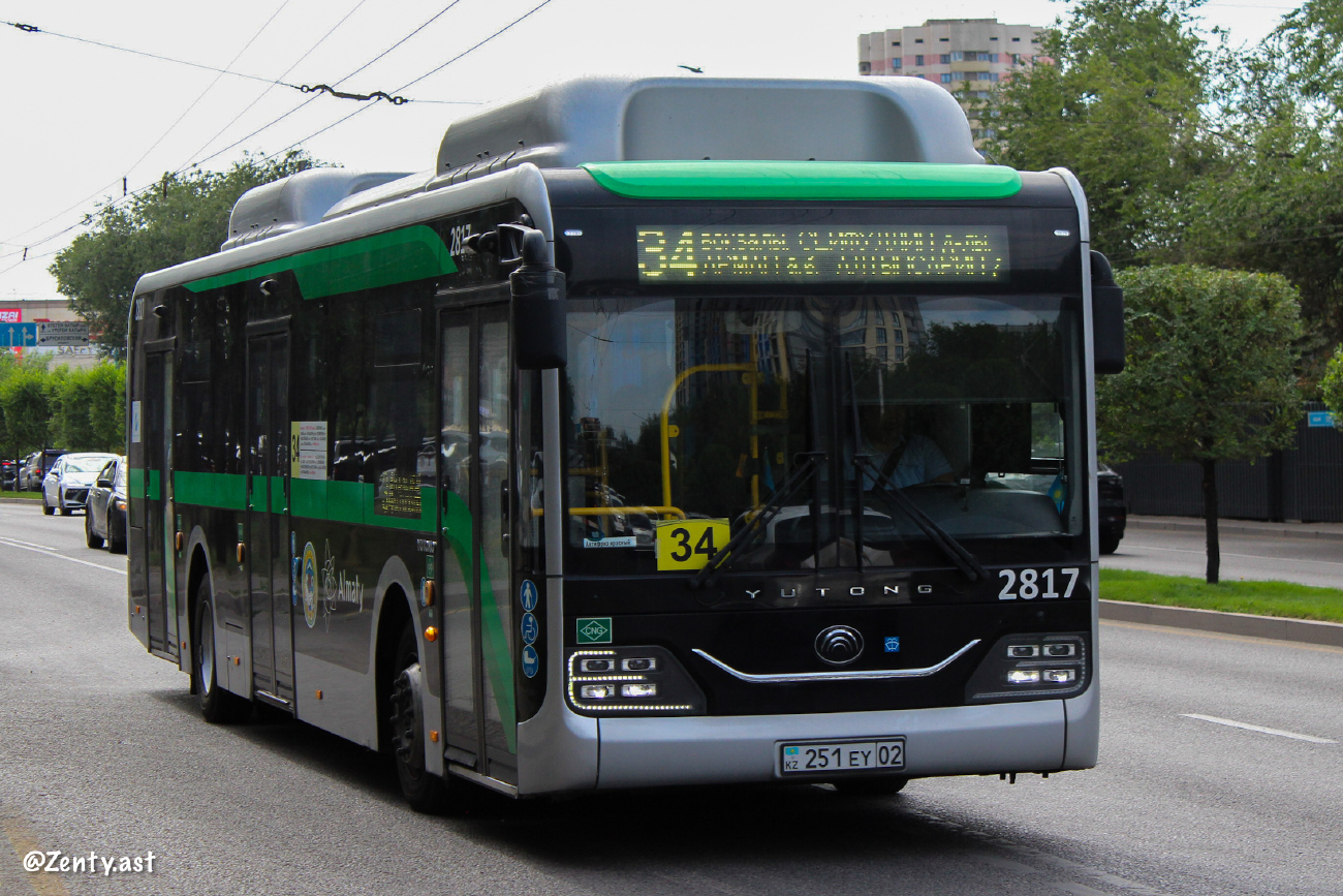 Almaty, Yutong ZK6126HG (QazTehna) # 2817