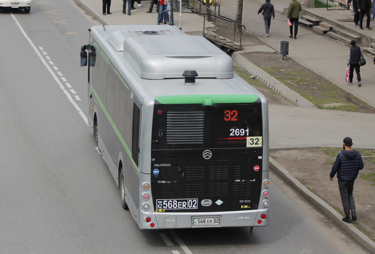 Almaty, Golden Dragon XML6125CN (Hyundai Trans Auto) # 2691