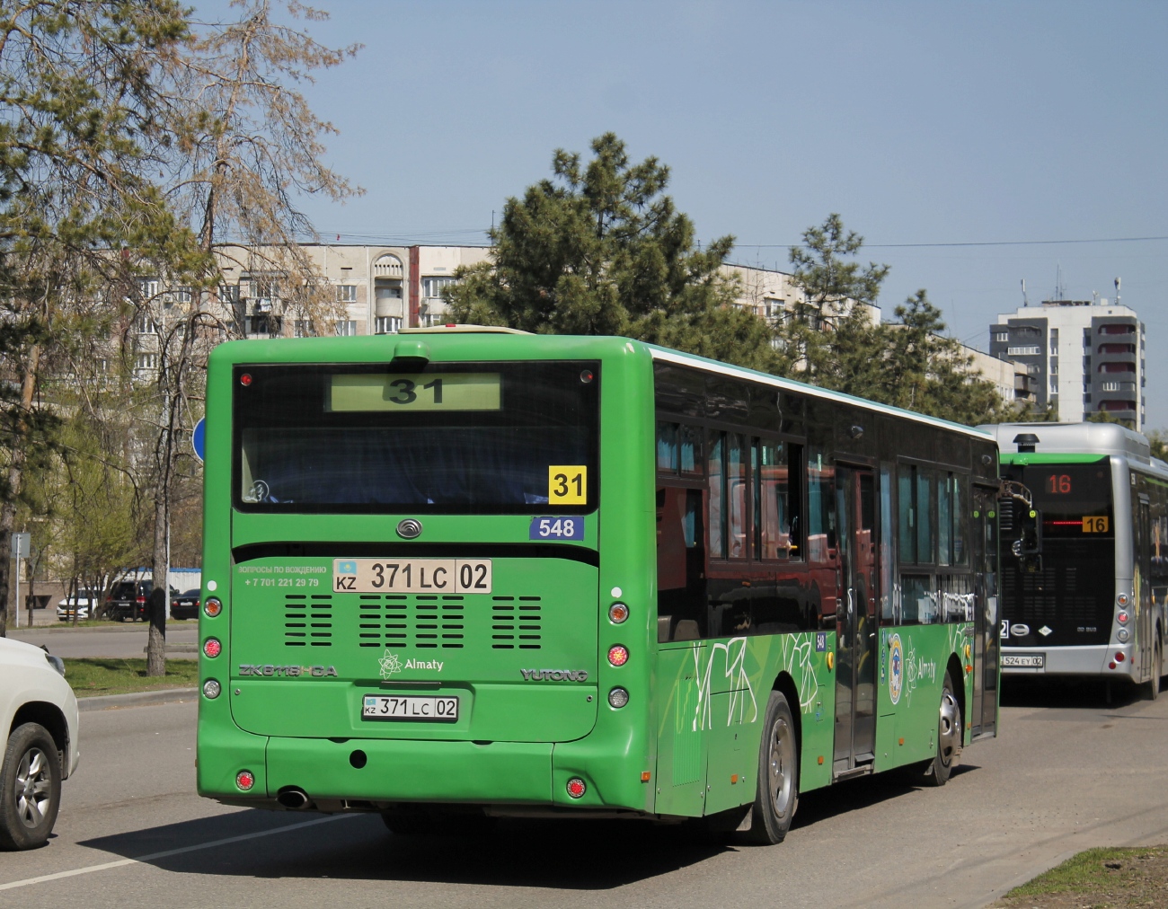 Almaty, Yutong ZK6118HGA Nr. 548