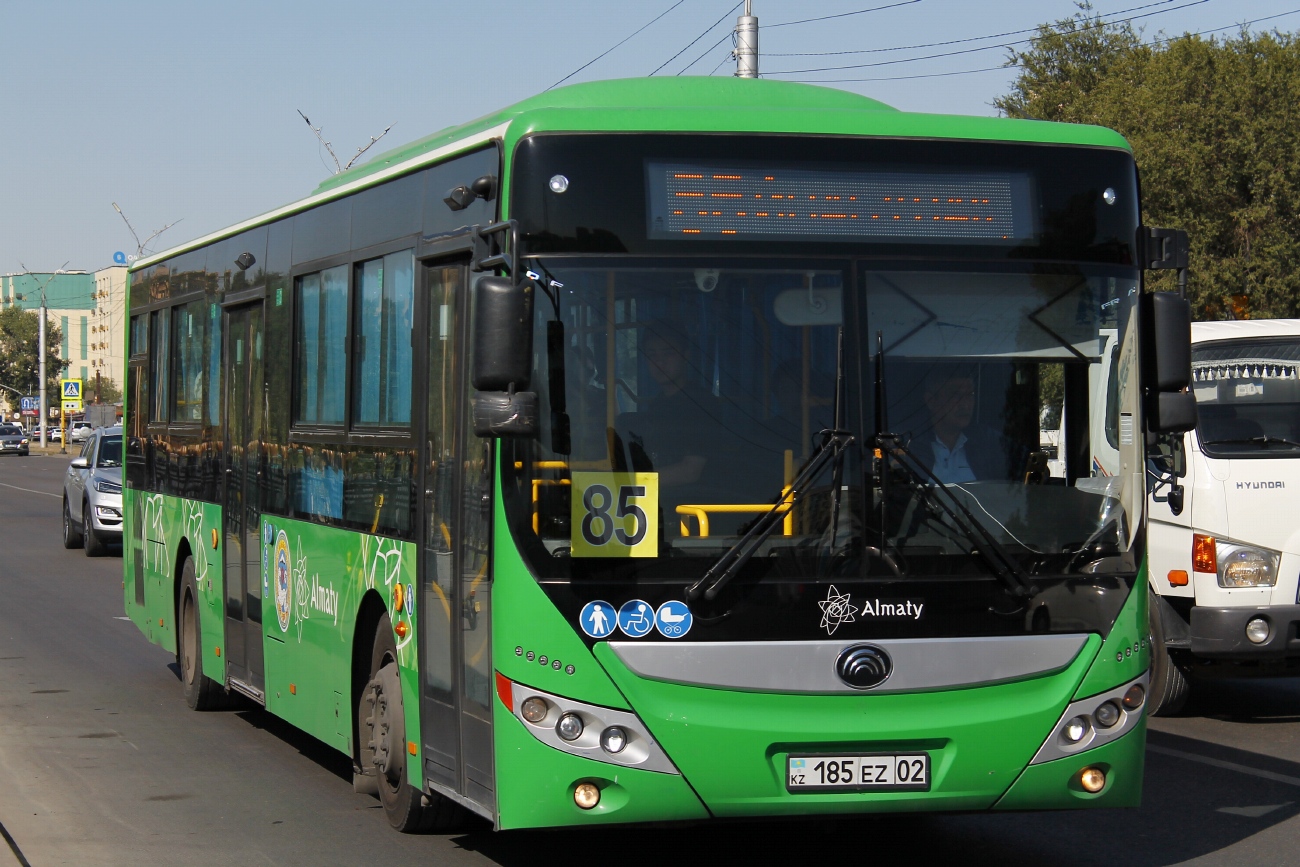 Almaty, Yutong ZK6118HGA (QazTehna) # 185 EZ 02