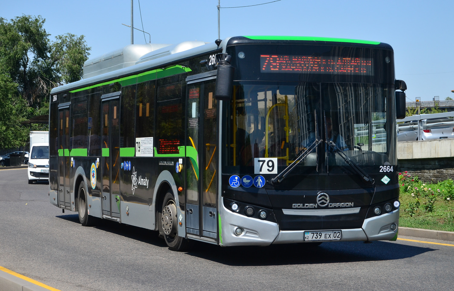 Almaty, Golden Dragon XML6125CN (Hyundai Trans Auto) # 2664