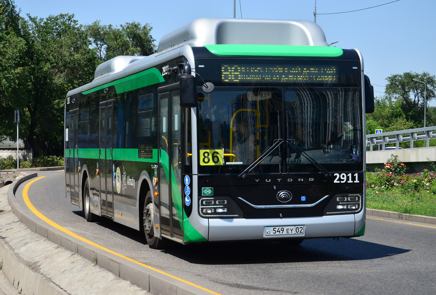 Almaty, Yutong ZK6126HG (QazTehna) # 2911
