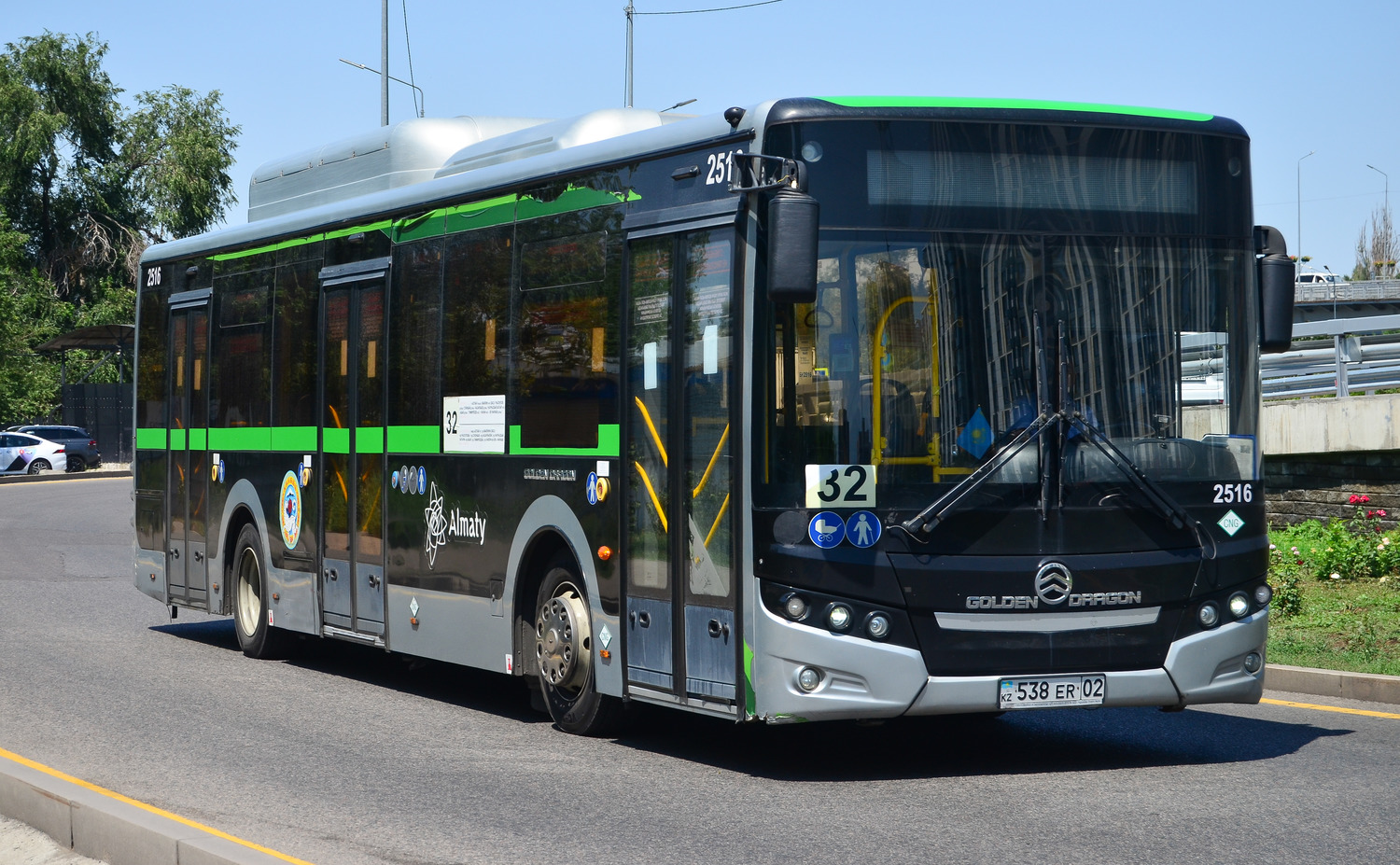 Almaty, Golden Dragon XML6125CN (Hyundai Trans Auto) # 2516