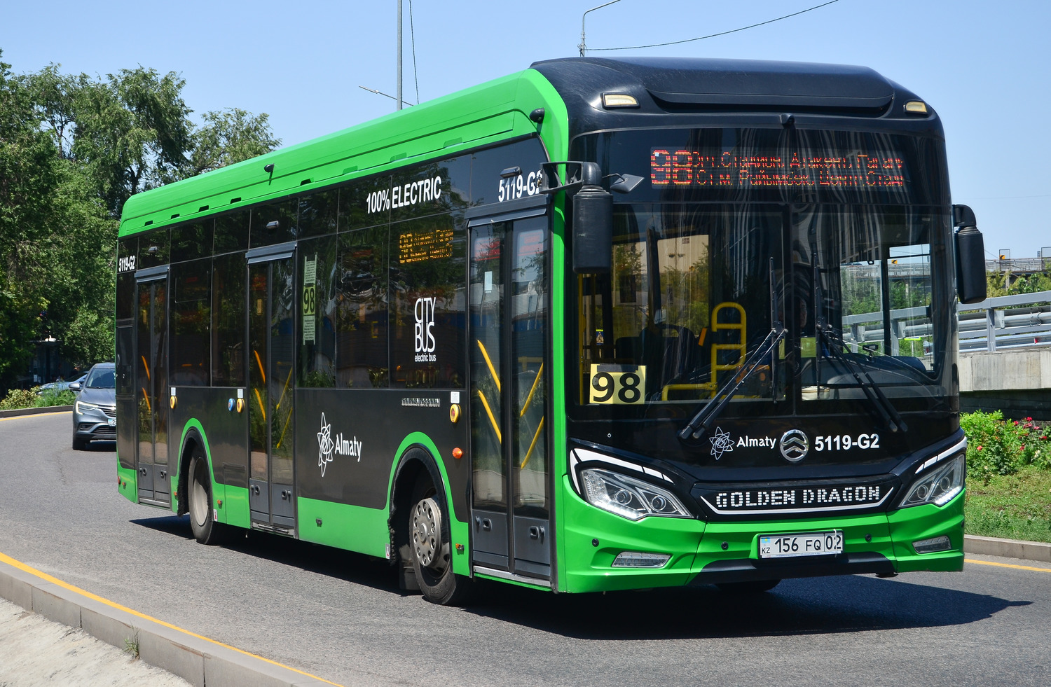 Almaty, Golden Dragon XML6125CE (Hyundai Trans Auto) # 5119-G2