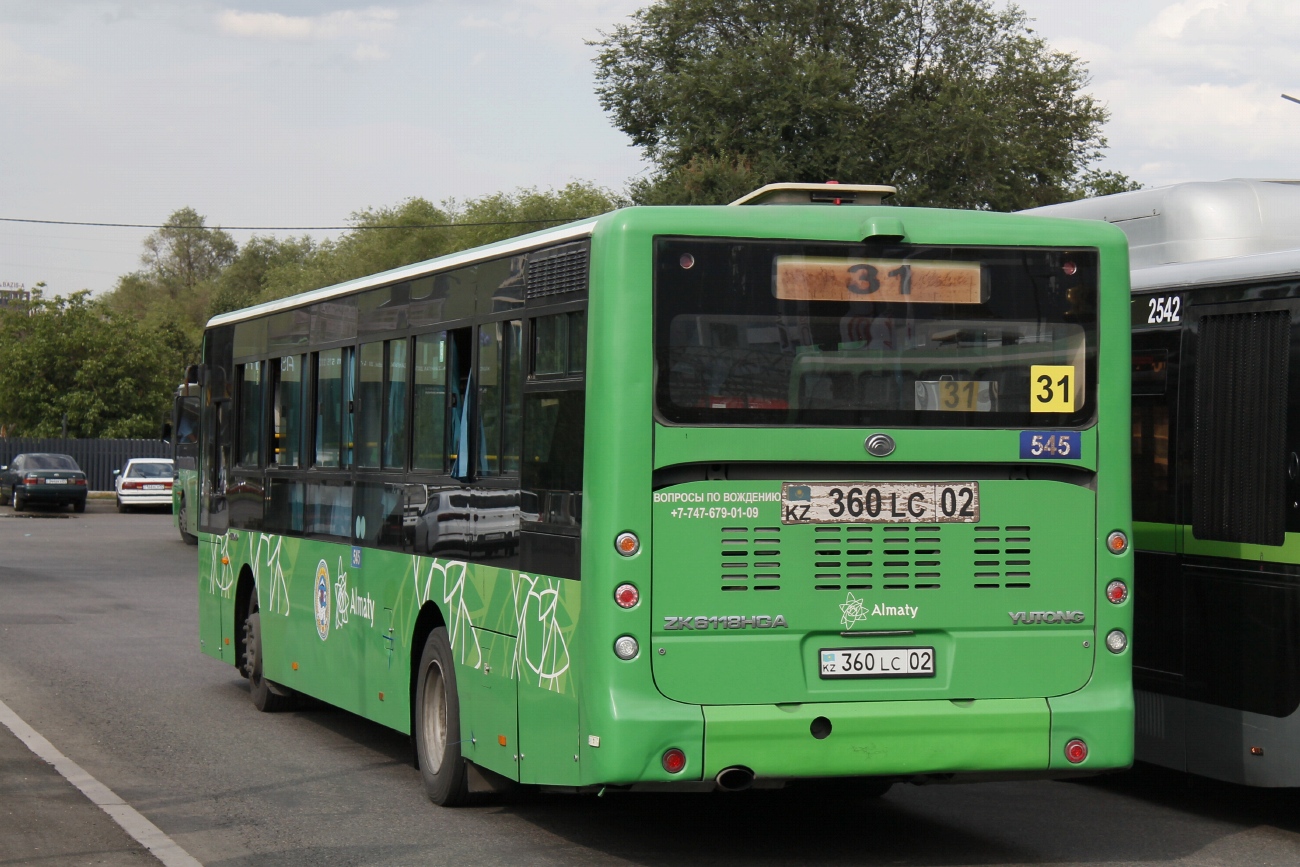 Almaty, Yutong ZK6118HGA # 545