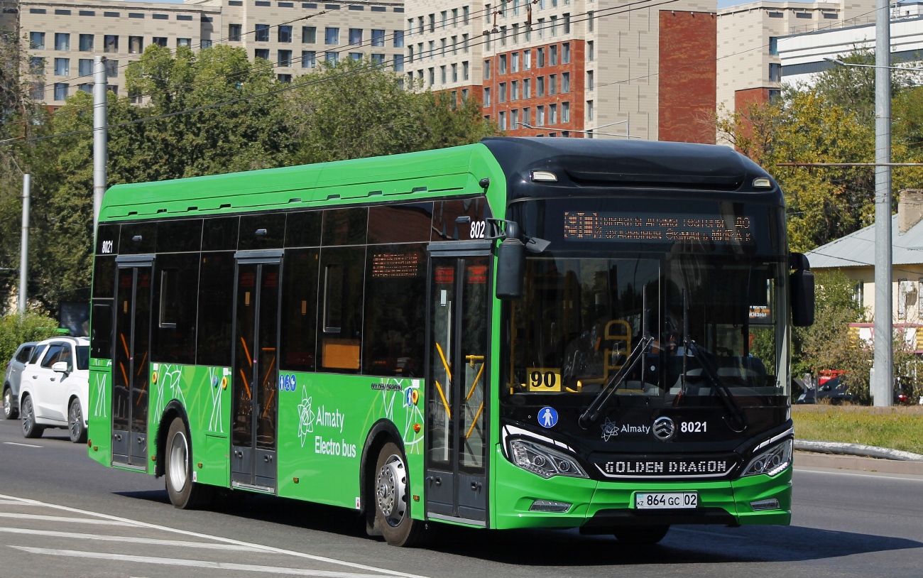 Almaty, Golden Dragon XML6125CE (Hyundai Trans Auto) # 8021